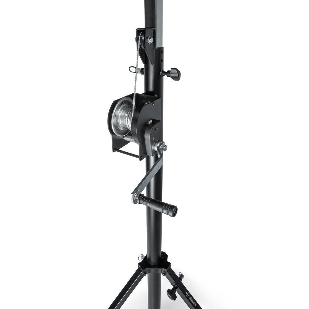 Adam Hall Stands SWU 400 T Wind up Kurbelstativ mit Traverse schwarz
