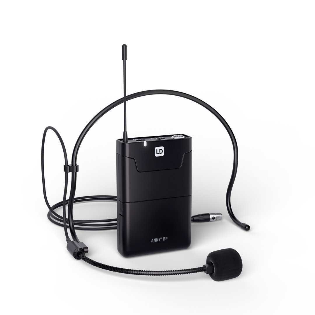LD Systems ANNY® 10 BPH B5 10" Mobiler Bluetooth PA-Lautsprecher mit Akku, Mixer + 1x Headset-Mikro