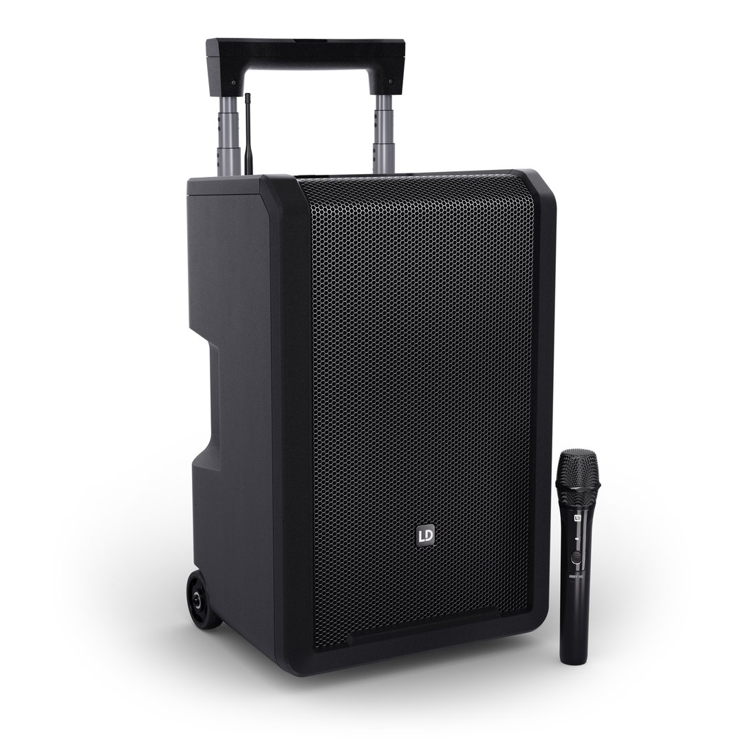 LD Systems ANNY® 10 HHD B5 10" Mobiler Bluetooth® PA-Lautsprecher mit Akku, Mixer und 1x Funkmikrofo