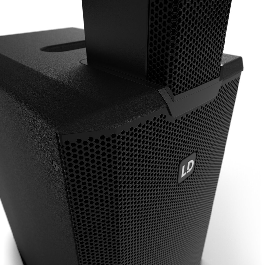 LD Systems MAUI 11 G3 MIX  Portables Cardioid Säulen PA System mit Digital-Mixer, schwarz