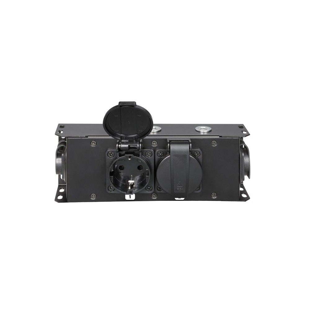 Adam Hall Cables PRO PORT 2 T Stromverteiler 2 x IP54 Schuko out & IP65 in/out