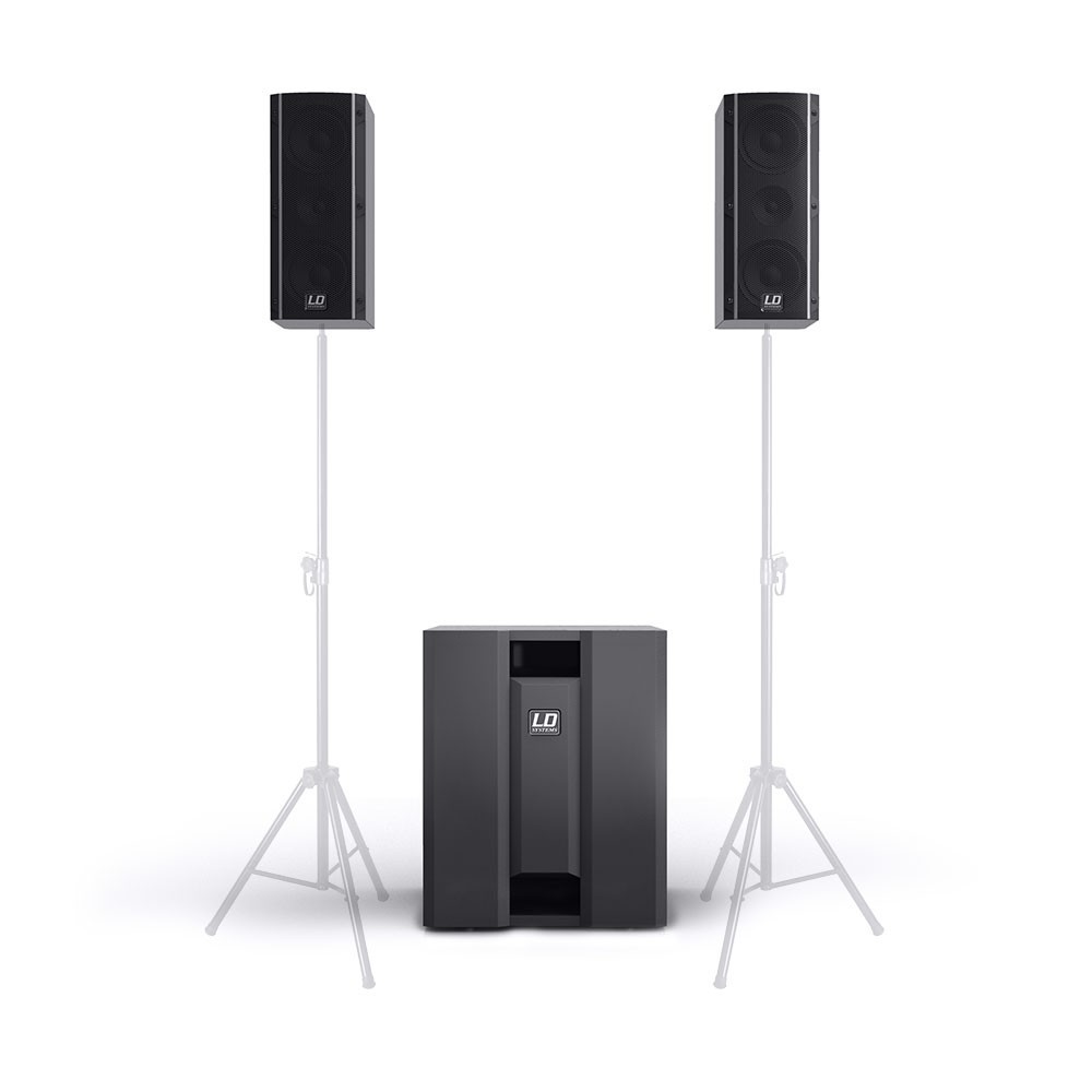 LD Systems DAVE 8 ROADIE Portables PA-System aktiv mit 3 Kanal Mixer
