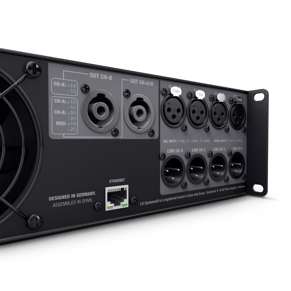 LD Systems DSP 45 K 4-Kanal Endstufe mit DSP