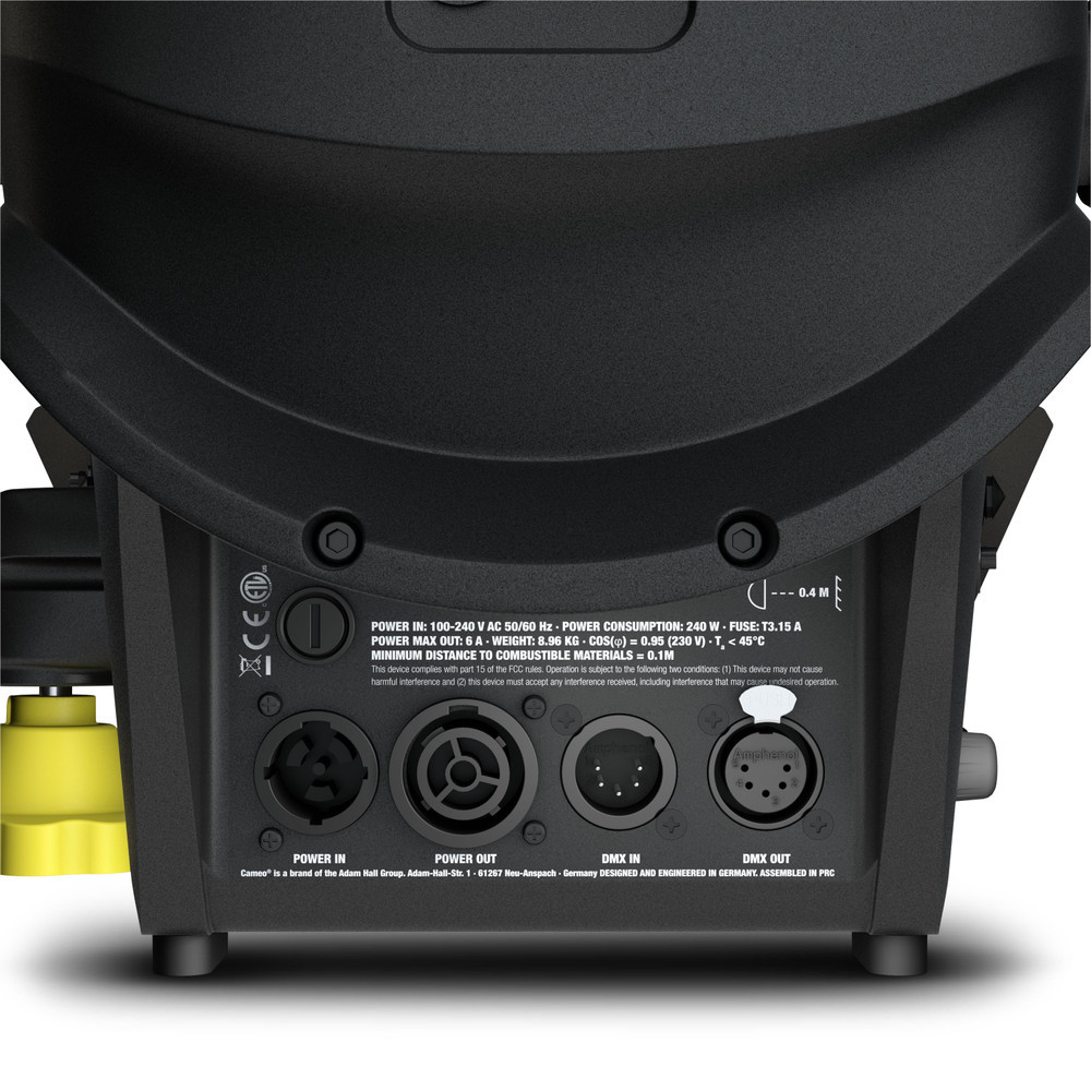 Cameo F2 FC PO Stangenbedienbares Fresnel-Spotlight mit RGBW-LED