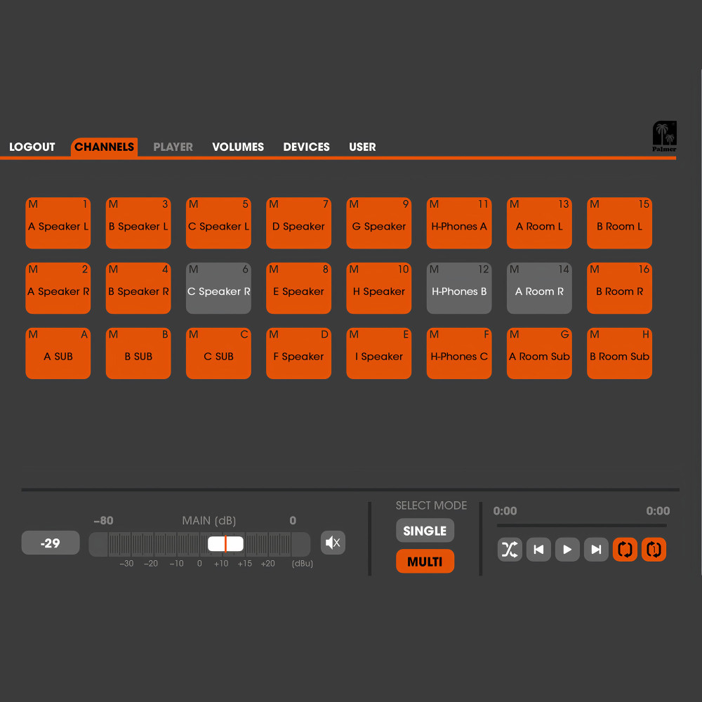 Palmer Grand Audition MKII 24-Kanal-Umschaltsystem