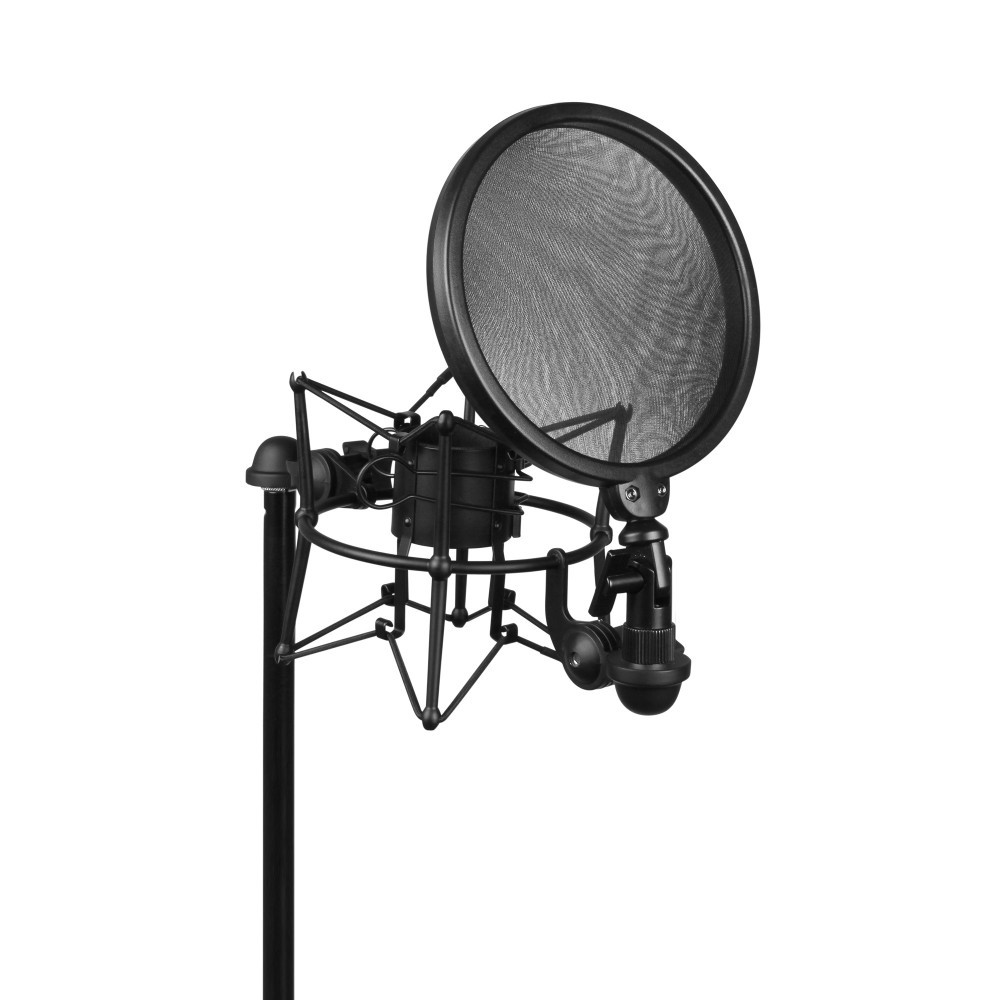 Adam Hall Stands DSM 400 Mikrofonspinne mit Pop Filter