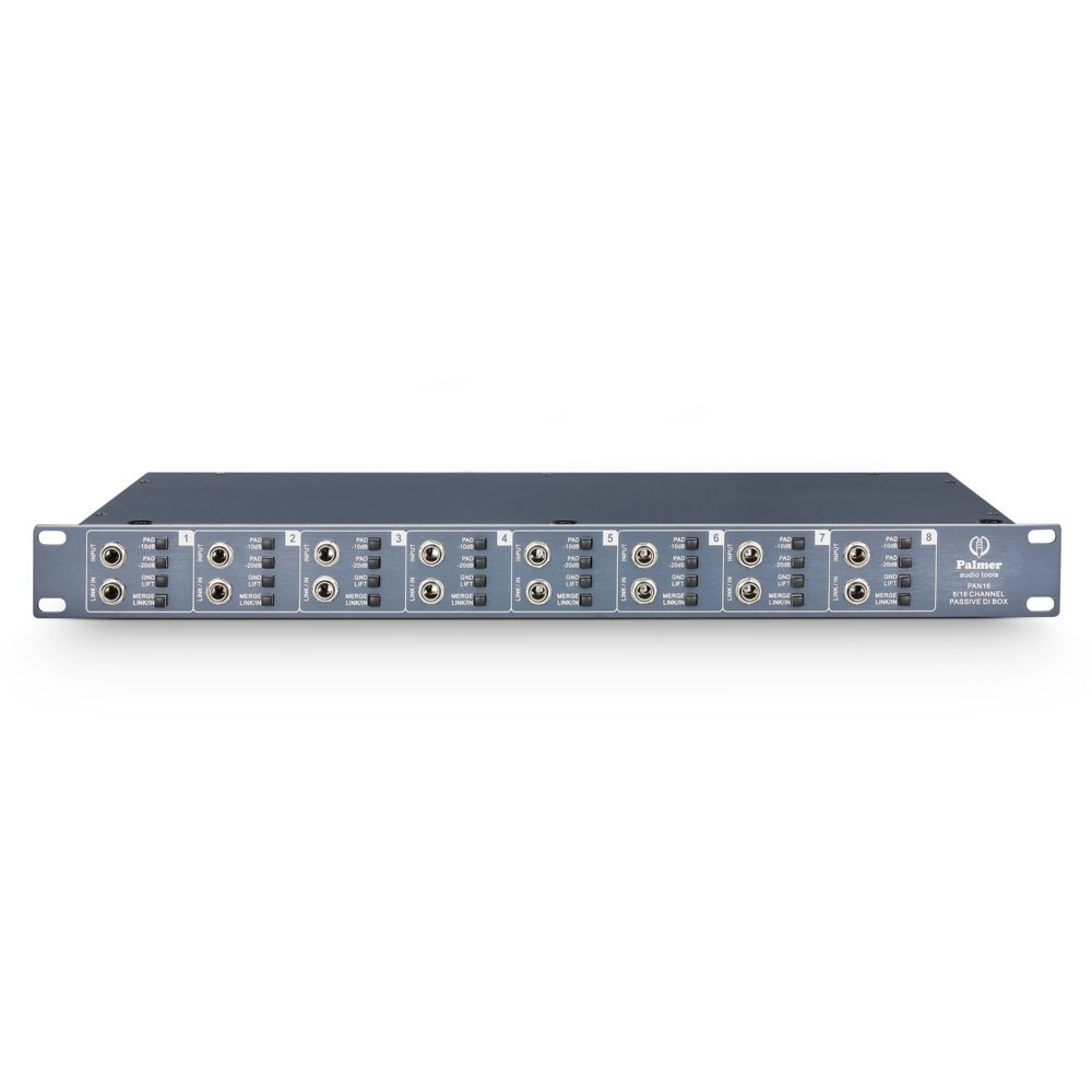 Palmer PAN 16 19" DI-Box 8 Kanal passiv