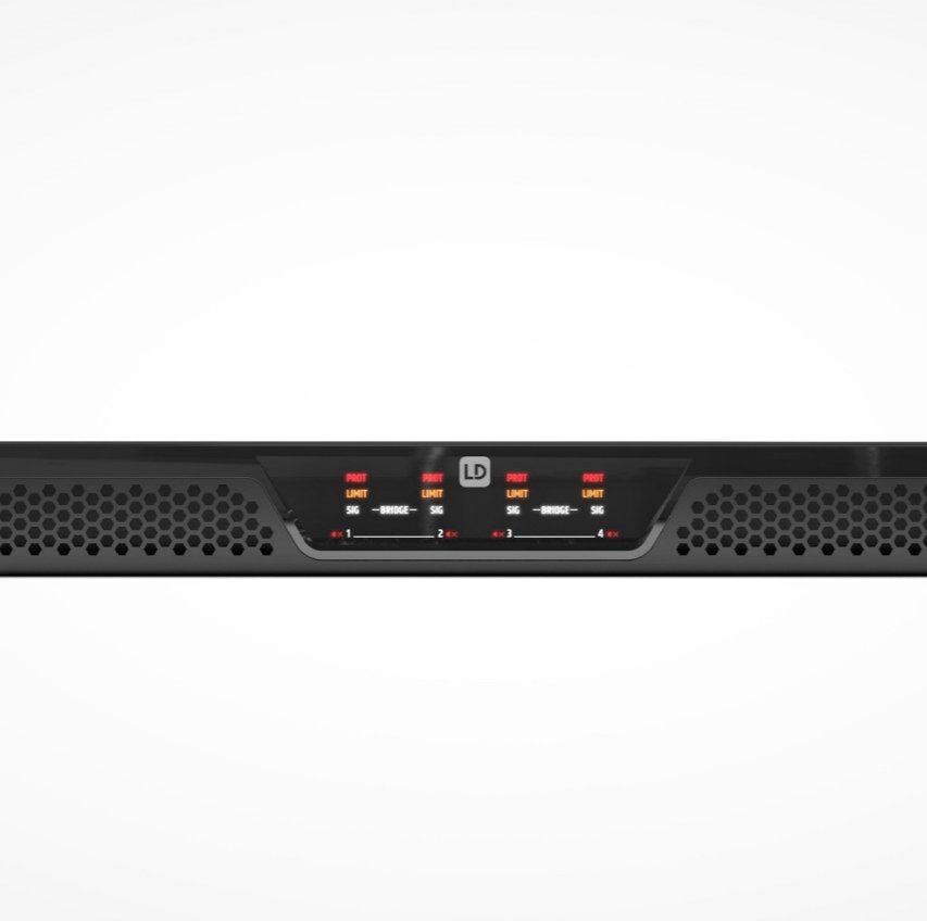 LD Systems IPA 412 T 4-Kanal DSP Installationsendstufe 4 x 120 W @ 4 Ohm / 70V/100V