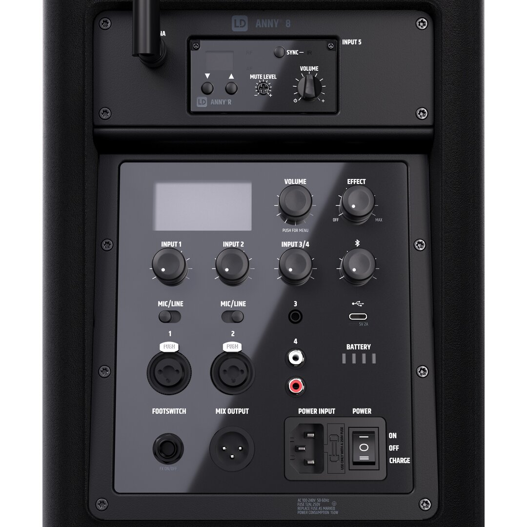 LD Systems ANNY 8 HHD B8 Tragbarer Bluetooth PA-Lautsprecher