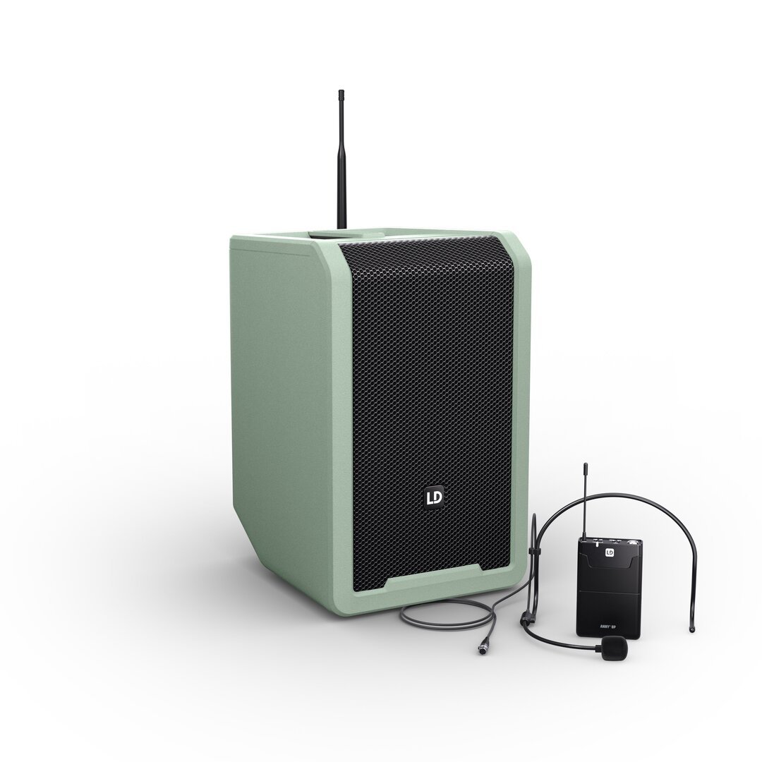 LD Systems ANNY 8 BPH B5 GN Tragbarer Bluetooth PA-Lautsprecher Adventure Green