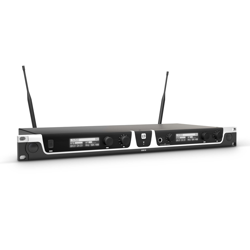 LD Systems U508 BPH 2 Dual - Funkmikrofon System mit 2 x Bodypack + 2 x Headset
