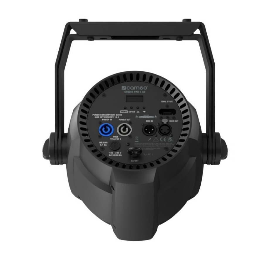 Cameo STUDIO PAR 6 G2 LED-PAR-Scheinwerfer mit 12 x RGBAWUV 6-in-1 LED