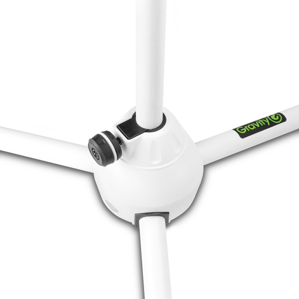 Gravity MS 4322 W Mikrofonständer mit Dreibein-Klappfuß Weiß
