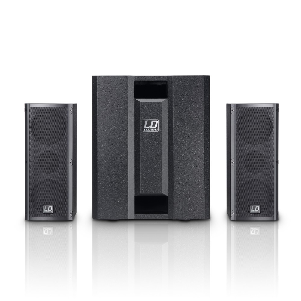 LD Systems DAVE 8 ROADIE Portables PA-System aktiv mit 3 Kanal Mixer