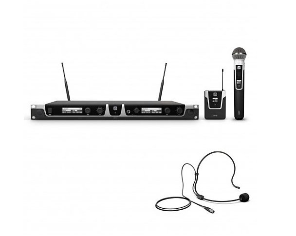 LD Systems U505 HBH 2 Funkmikrofon und Headset mit Bodypack