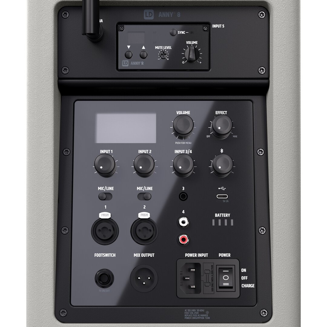 LD Systems ANNY 8 HHD B5 Tragbarer Bluetooth PA-Lautsprecher