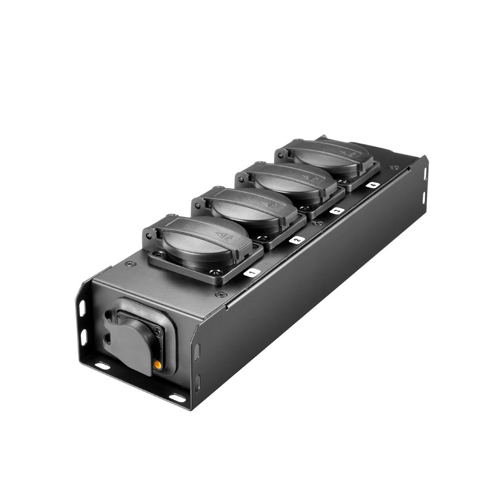 Adam Hall Cables PRO PORT 4 T Stromverteiler 4 x IP54 Schuko out & IP65 in/out