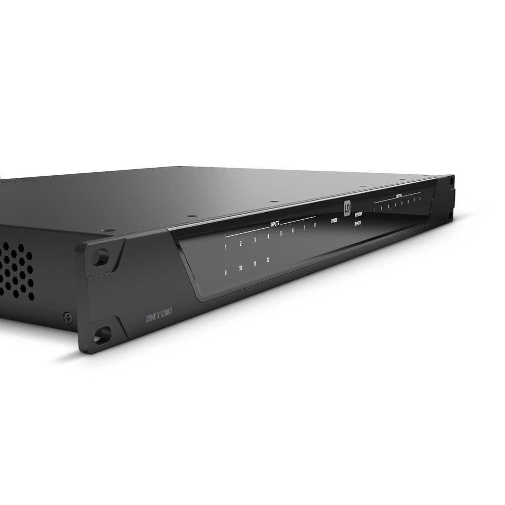LD Systems  ZONE X 1208 D  Hybrid-Architektur DSP-Matrix 12 IN / 8 OUT + DANTE