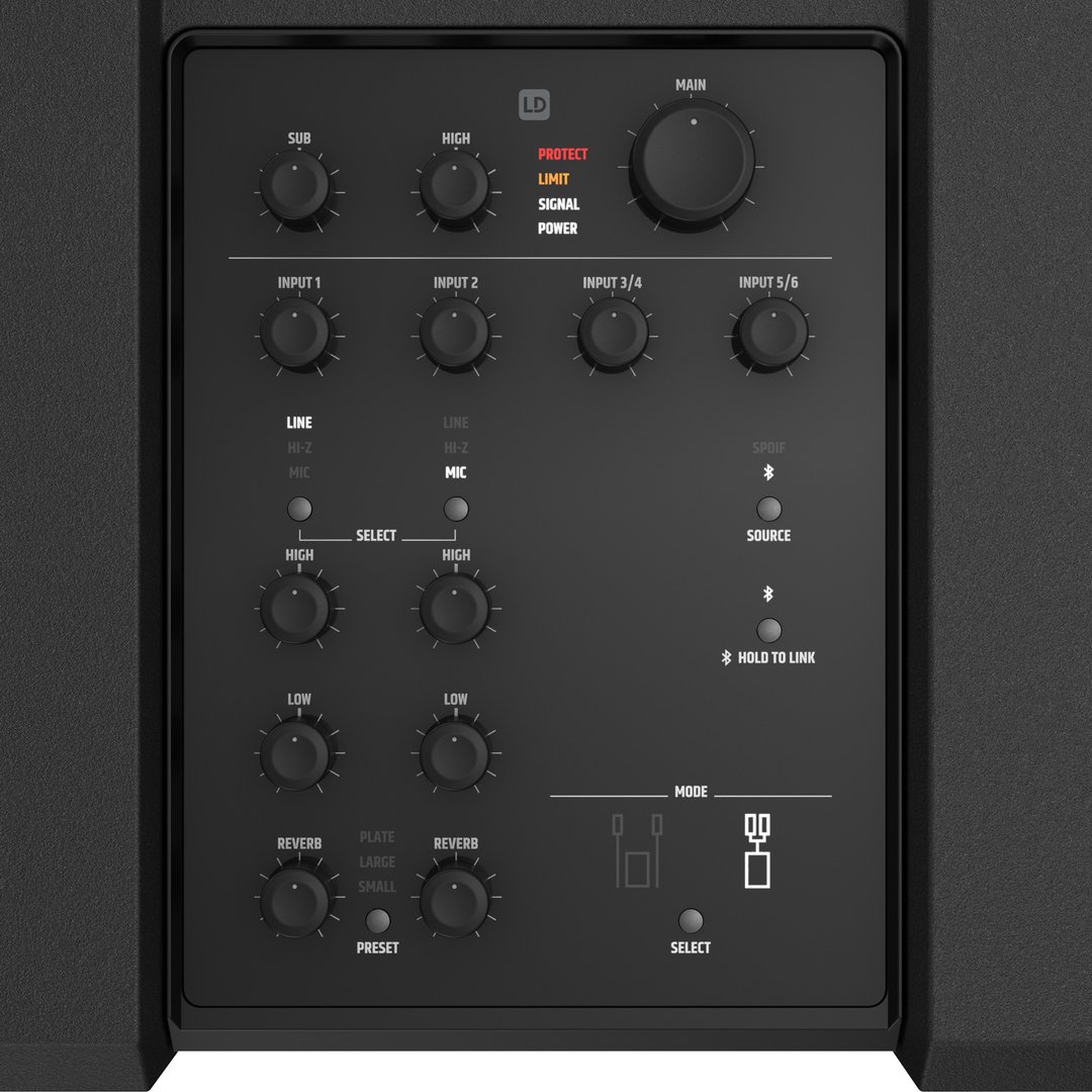 LD Systems DAVE 10 G4X Kompaktes 2.1 PA-System aktiv