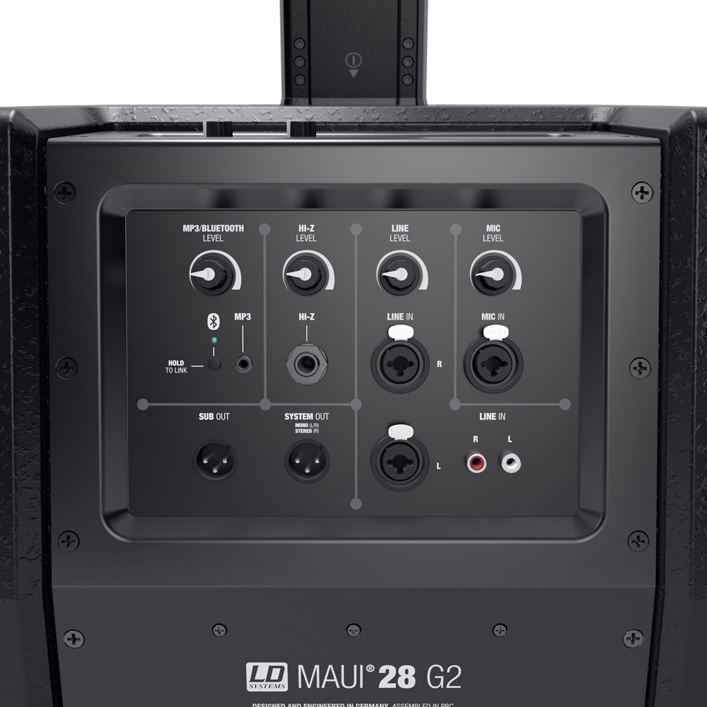 LD Systems MAUI 28 G2 Kompaktes Säulen PA System aktiv