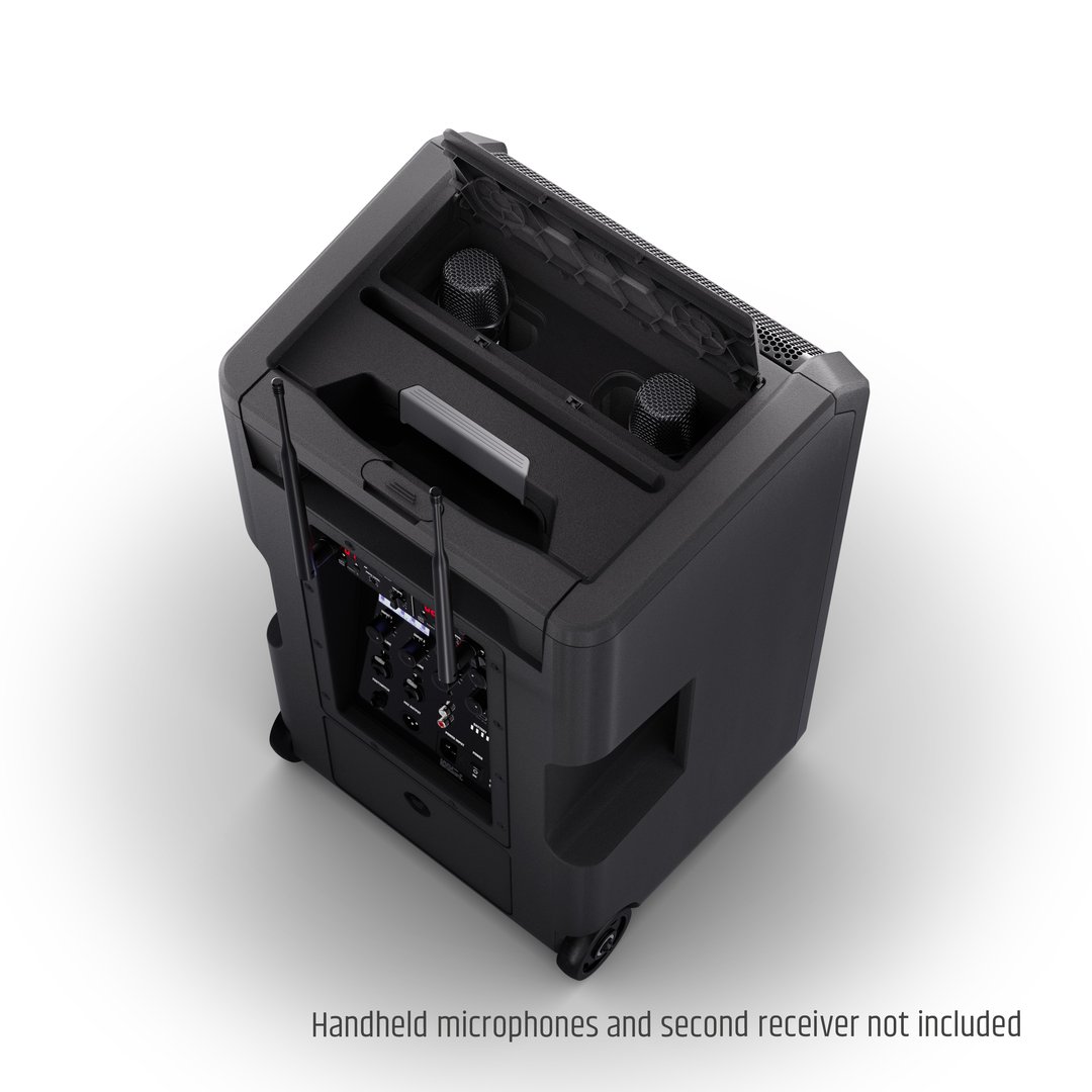LD Systems ANNY® 10 BPH B5 10" Mobiler Bluetooth PA-Lautsprecher mit Akku, Mixer + 1x Headset-Mikro
