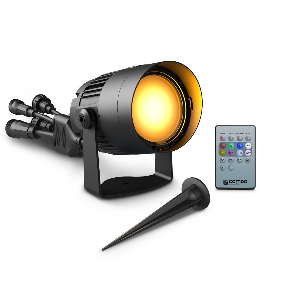 Cameo Q-SPOT 40i Kompakter Outdoor-Spot mit 40W RGBA-LED