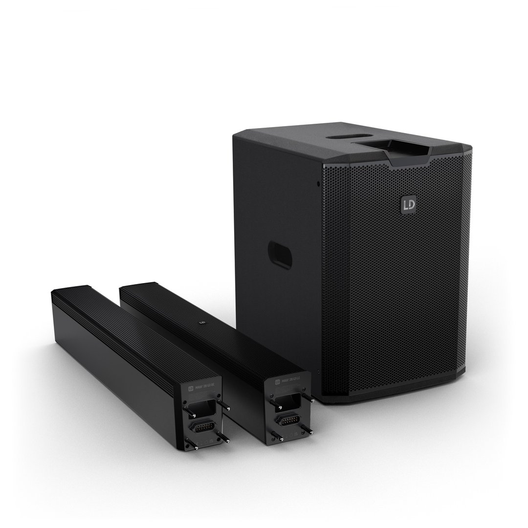 LD Systems MAUI 28 G3 Kompaktes Cardioid Säulen PA System, Schwarz