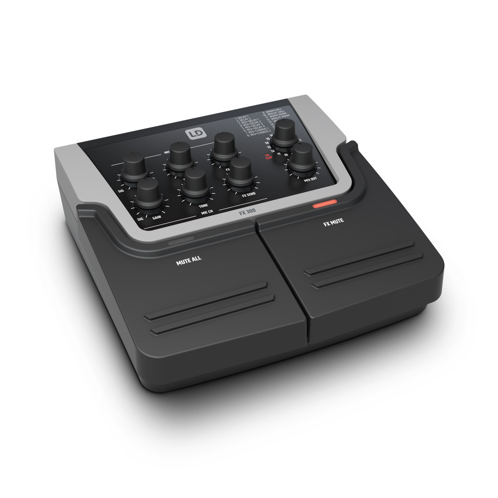 LD Systems FX 300 2-Kanal-Pedal mit 16 digitalen Effekten