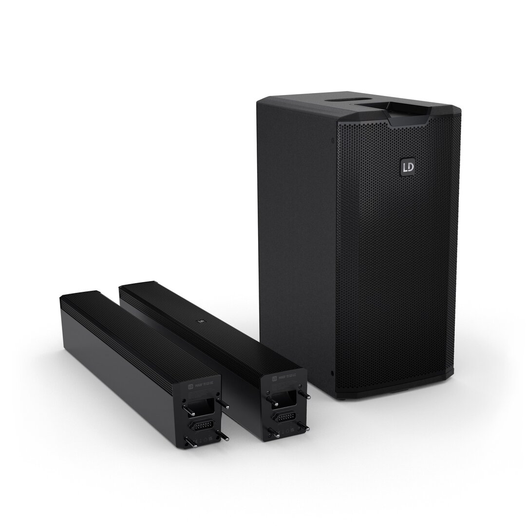 LD Systems MAUI 11 G3 MIX  Portables Cardioid Säulen PA System mit Digital-Mixer, schwarz