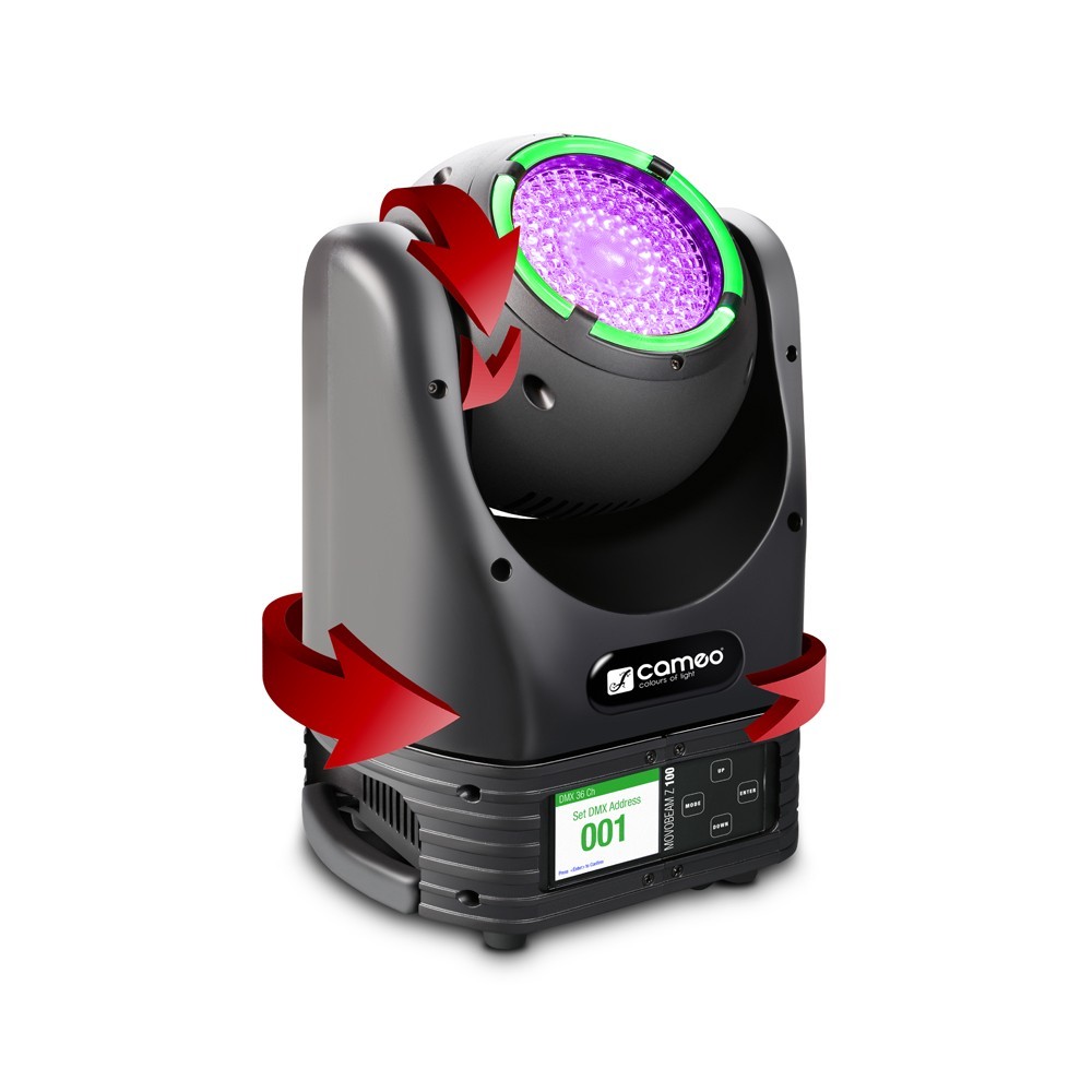 Cameo MOVO BEAM Z100 Beam Moving Head mit LED-Ring