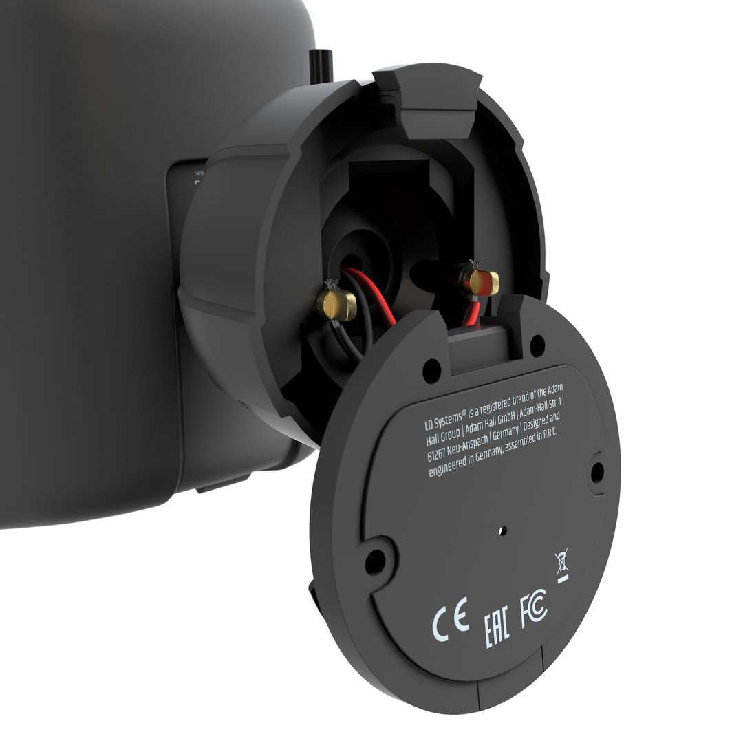 LD Systems DQOR 3 T B 3" Indoor/Outdoor 2-Wege-Installationslautsprecher passiv 16 Ohm, 70/100 V, sc