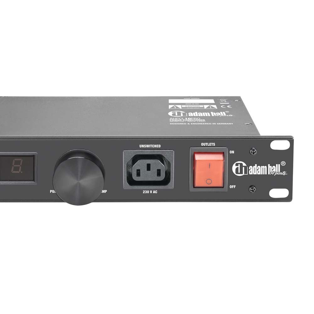 Adam Hall 19" Parts PCL 10 PRO Power Conditioner mit Volt- und Amperemeter
