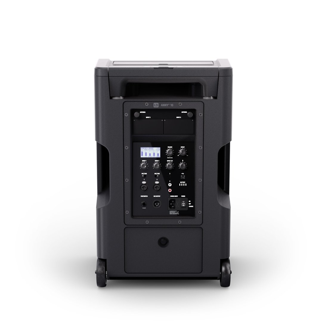 LD Systems ANNY® 10 10" Mobiler Bluetooth® PA-Lautsprecher mit Akku und Mixer