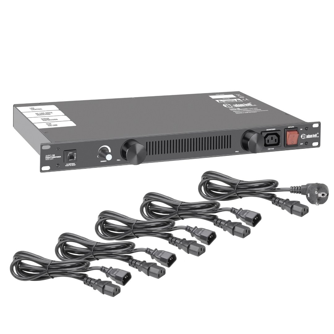Adam Hall 19" Parts PCL 10 Power Conditioner mit Rack-Beleuchtung