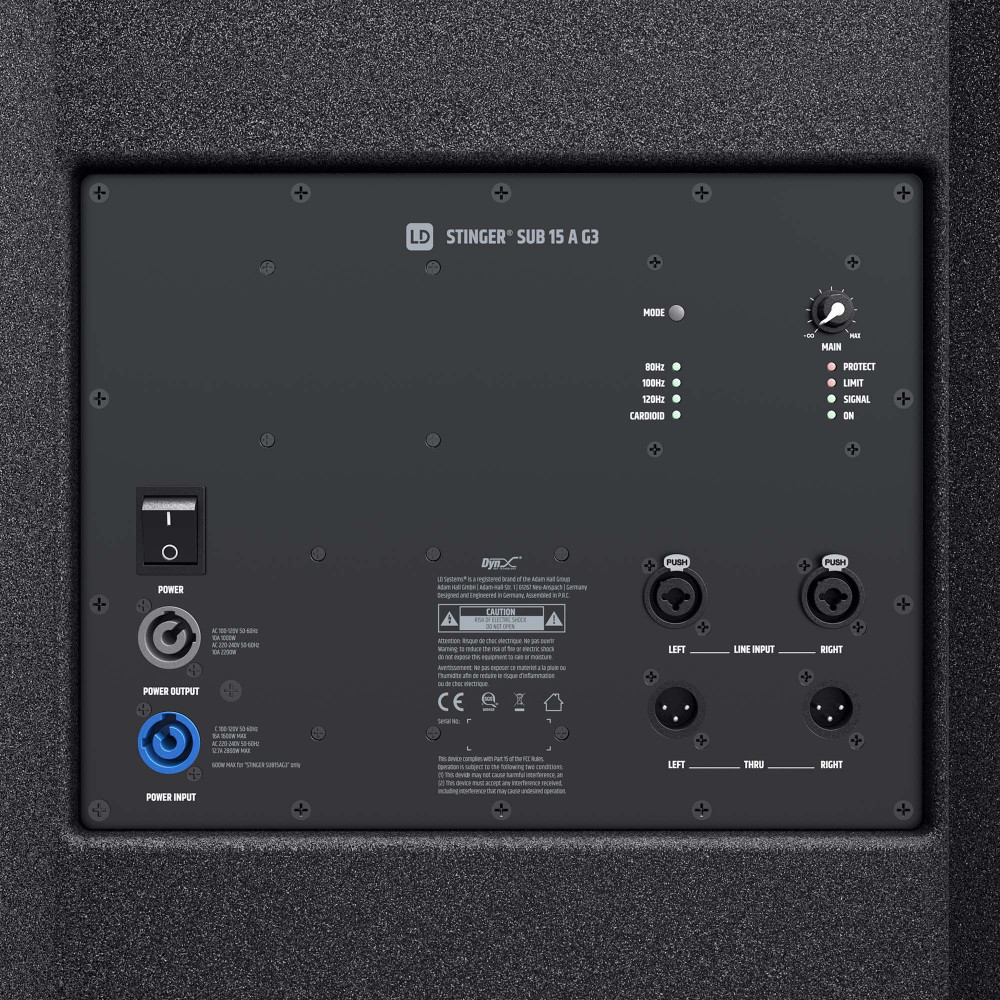 LD Systems STINGER SUB 15 A G3 Aktiver 15” Bassreflex PA Subwoofer