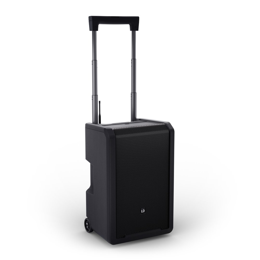 LD Systems ANNY® 10 BPH B5 10" Mobiler Bluetooth PA-Lautsprecher mit Akku, Mixer + 1x Headset-Mikro