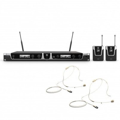 LD Systems U505 BPHH 2 Funkmikrofon System 2 x Headset beigefarben